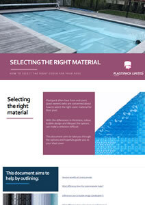 Selecting the right material