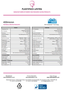 Standard GeoBubble™ – Specification 400 Micron