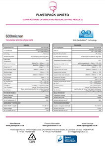 Standard GeoBubble™ – Specification 600 Micron