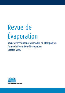 Watermark Evaporation Report (French)